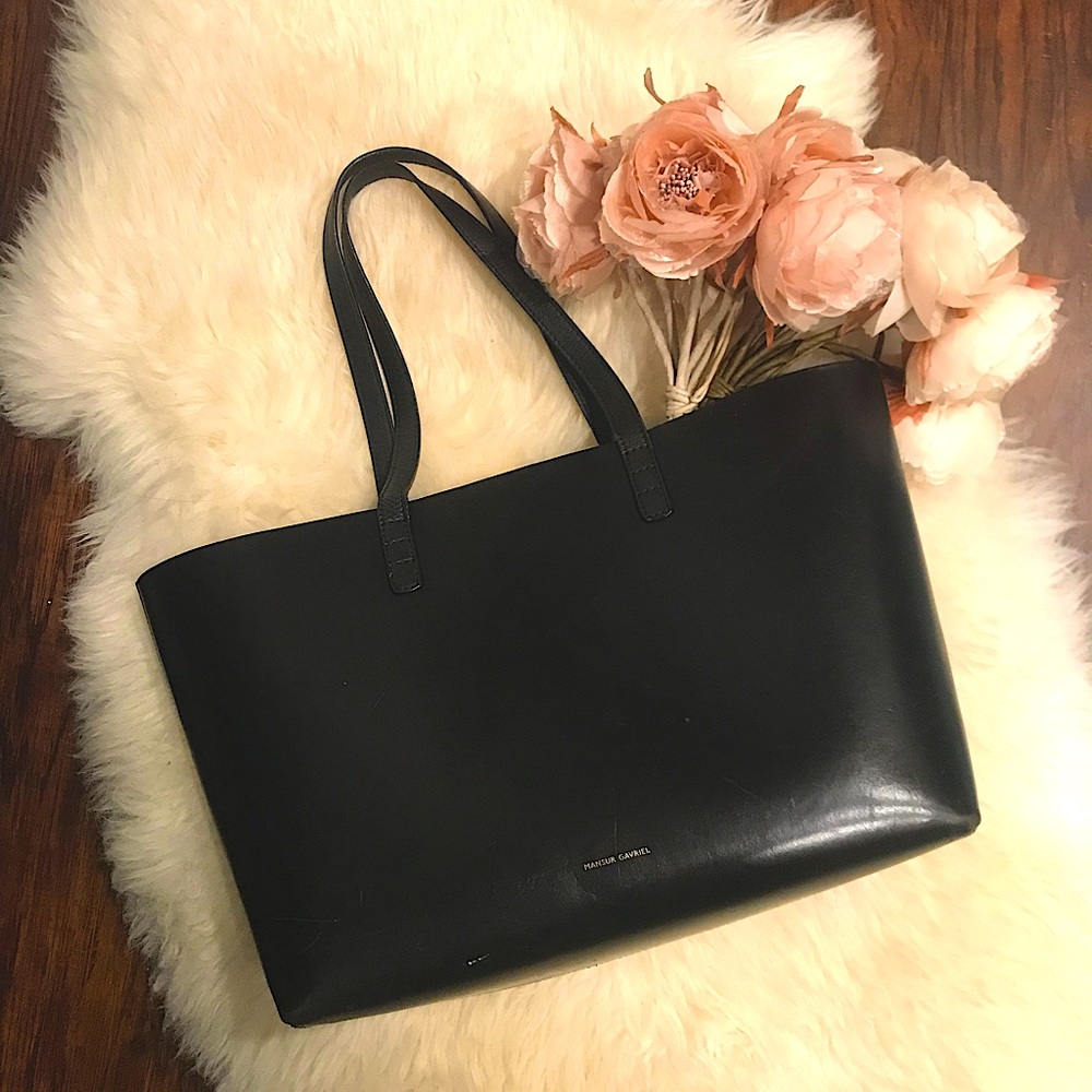 Authentic Mansur Gavriel structured leather tote
